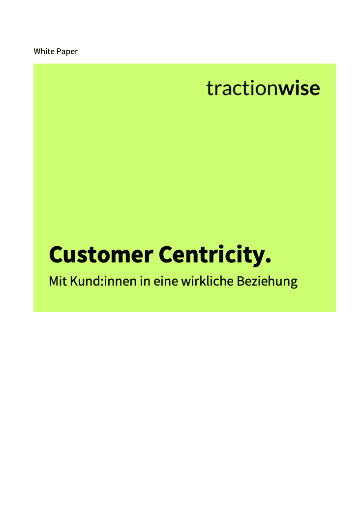 Customer Centricity » tractionwise